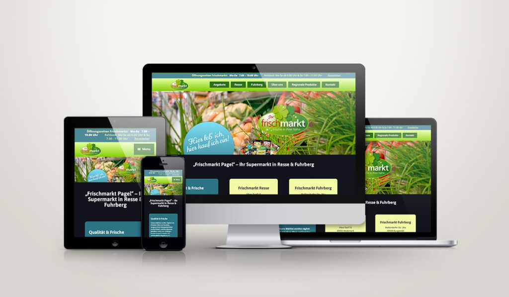 Responsive Frischmarkt Pagel Webdesign Resse