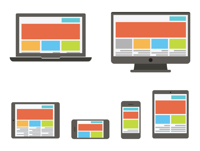 Responsive Webdesign Skizze