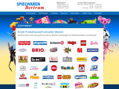 Spielwaren Bertram Webdesign 2